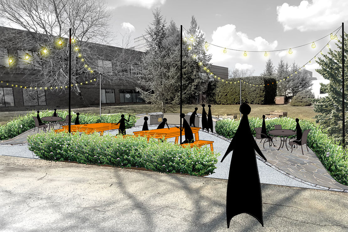 Bryant Grill Area Perspective Render Photo Gallery 2